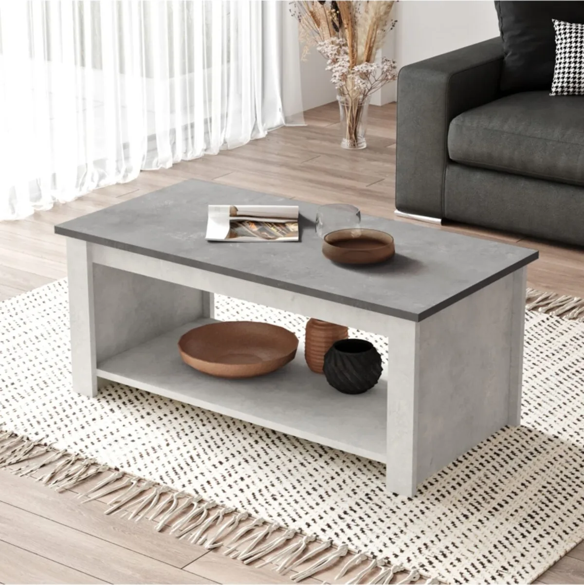 Arya Table basse Béton-pierre ARY14-GT