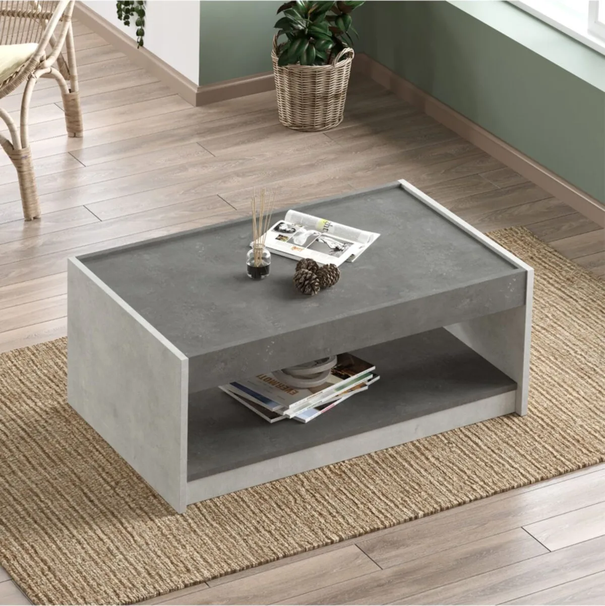 Arya Table basse Béton-pierre ARY16-GT