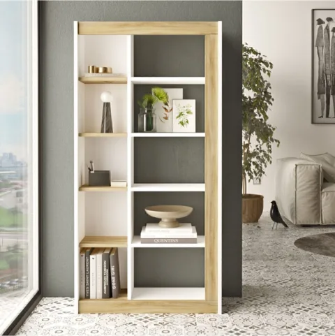 Arya Bibliothèque 149cm Feutre-blanc ARY23-WK