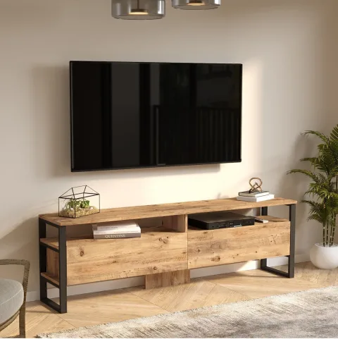 EL19 Elanor Meuble TV 180cm Métal 2 portes ELA19-A