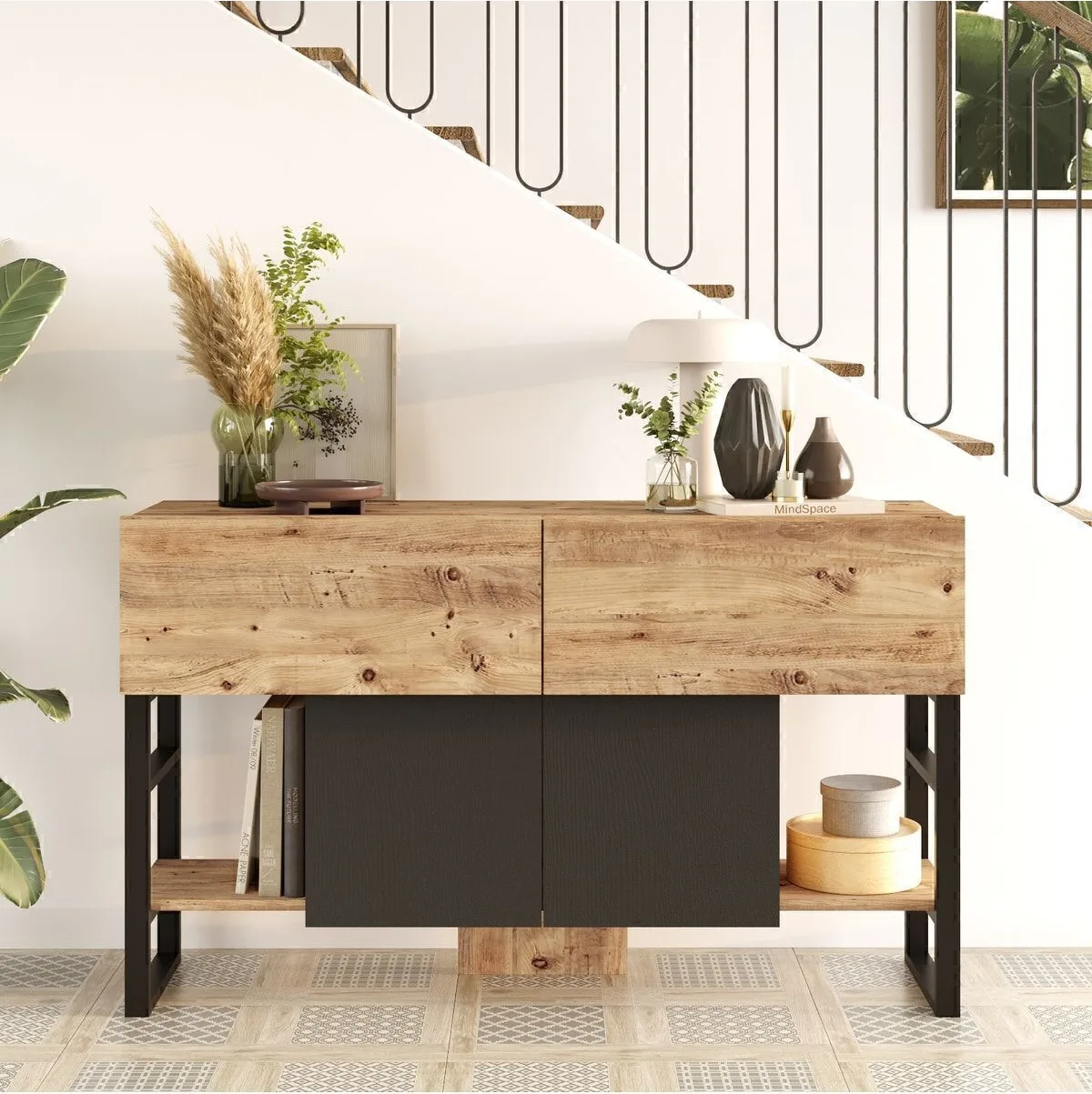 EL25 Elanor Console Métal 139cm 4 portes ELA25-A