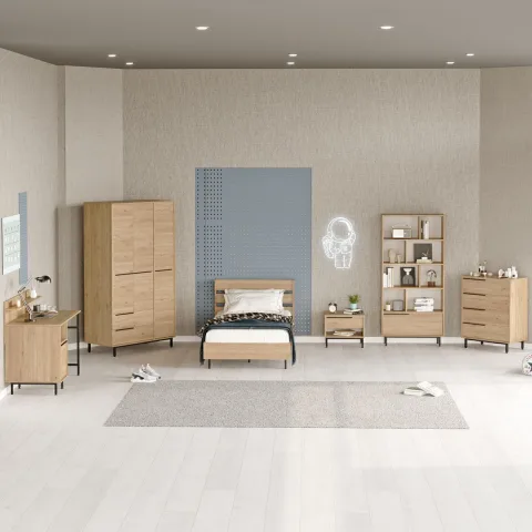 Ensemble 5 pièces Chambre d'adolescent Bohème Sepet BOH26-S