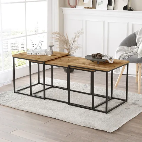 Atlantis Set Table basse et gigognes métal ATL9-A