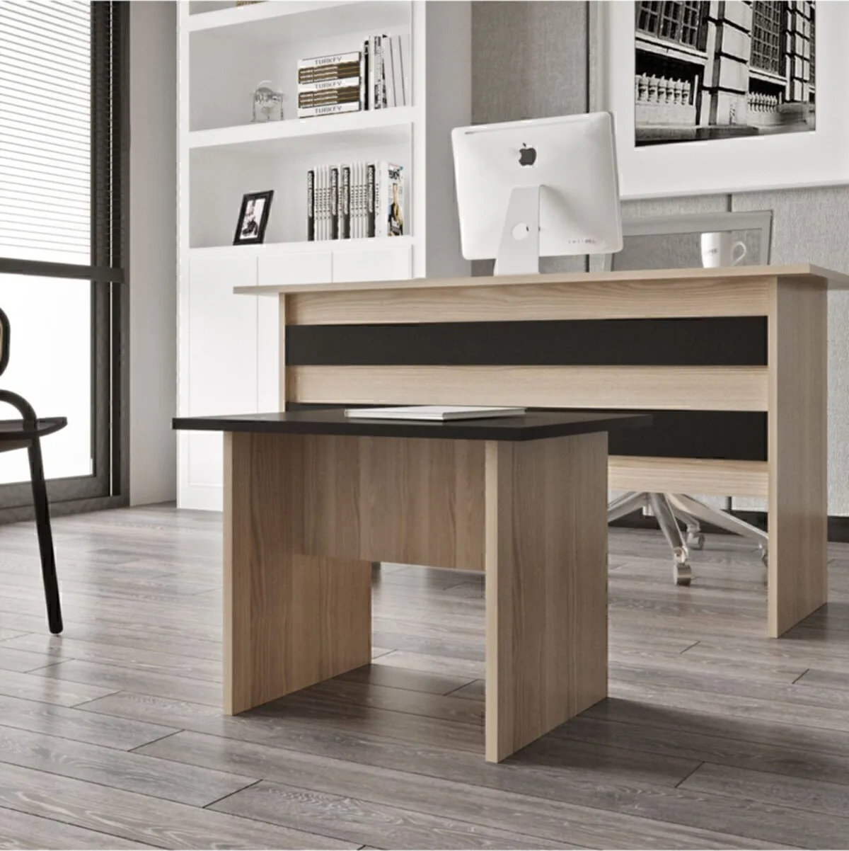 Bega B Table basse de bureau 3 Couleurs Chêne Noir BEG2-OB