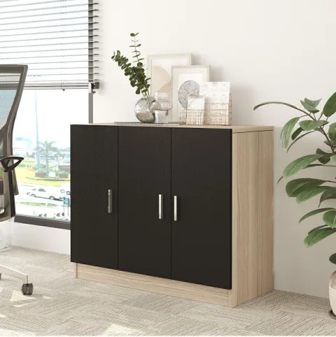 Bega E Armoire de bureau avec portes 3 Couleurs Chêne Noir BEG5-OB