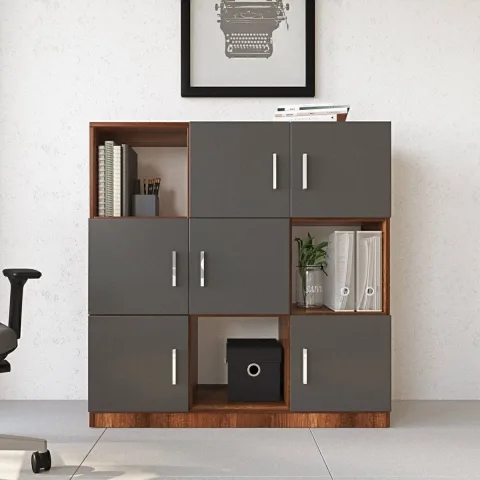 Bega G Armoire à dossiers de bureau Bibliothèque Baroque-Anthracite BEG7-BA