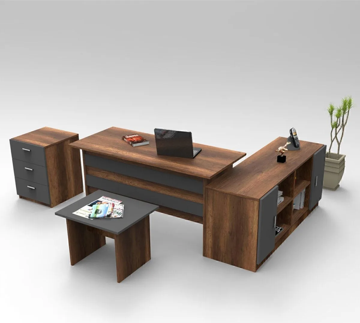 Bega ABCF Ensemble de bureau Barok-Anthracite BEG13-BA