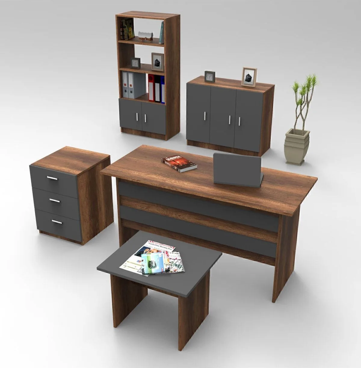 Bega ABCDE Ensemble de bureau Barok-Anthracite BEG14-BA