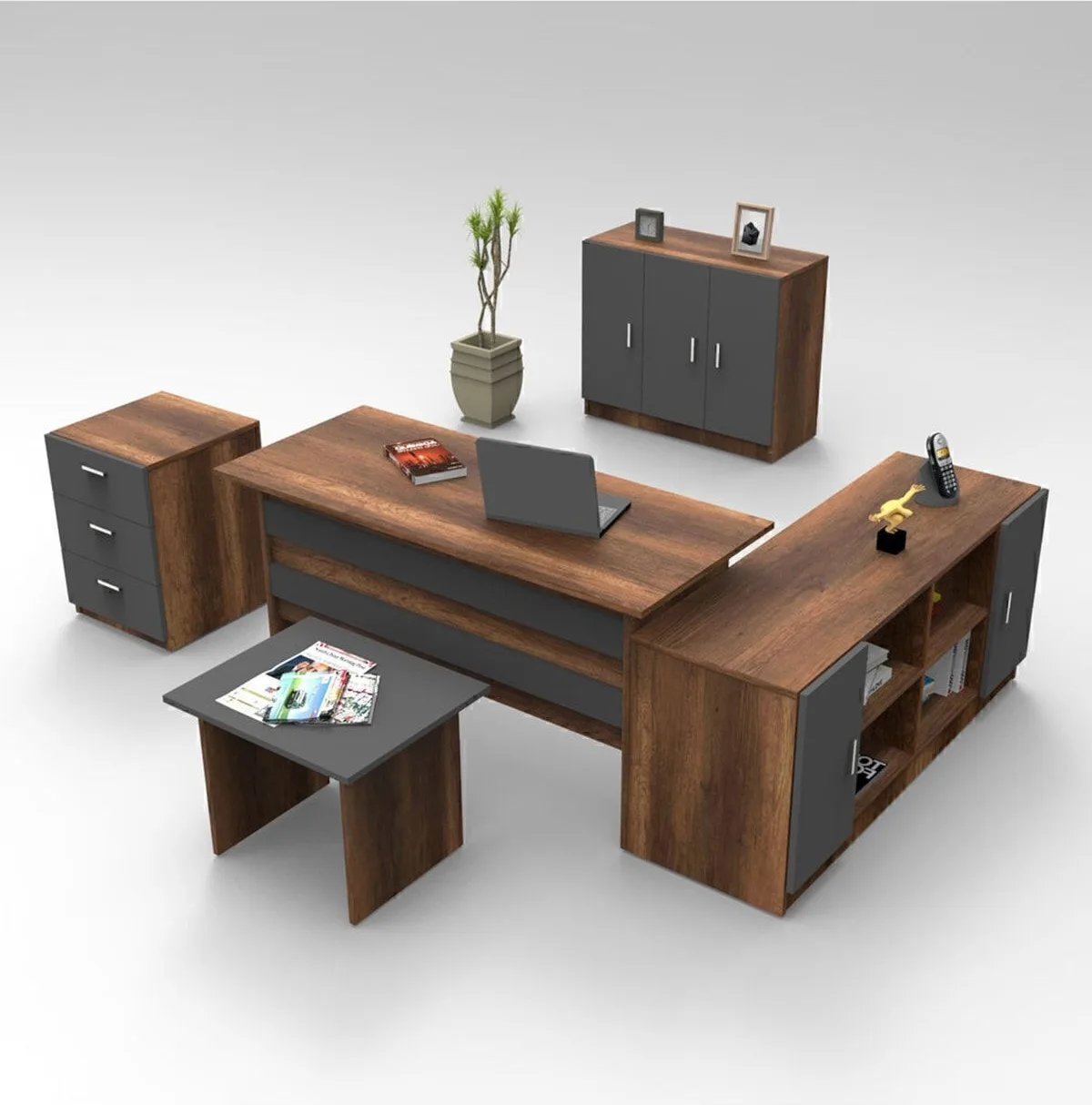 Bega ABCEF Ensemble de bureau Barok-Anthracite BEG16-BA