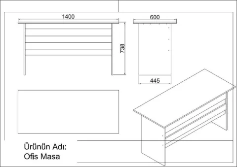 Bega ABCDEF Ensemble de bureau Barok-Anthracite BEG17-BA