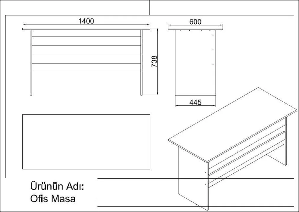 Bega ABCDEF Ensemble de bureau Barok-Anthracite BEG17-BA