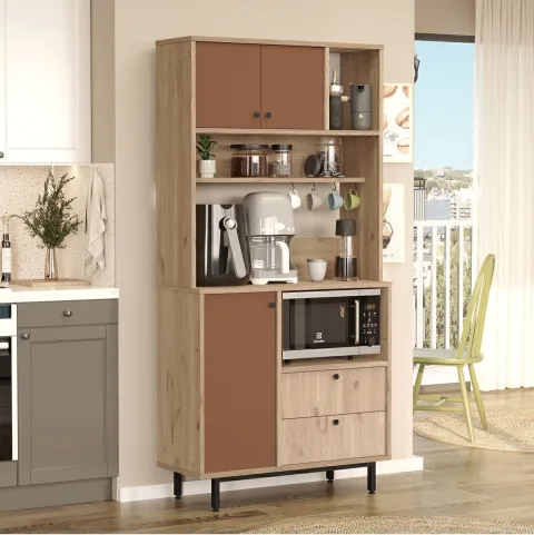 Latte Serisi Coin café Armoire multi-usage Meuble de cuisine Sepet-Tuile LAT4-SK
