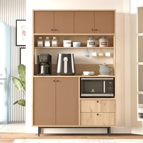 Latte Serisi Coin café Armoire multi-usage Meuble de cuisine Sepet-Tuile LAT5-SK