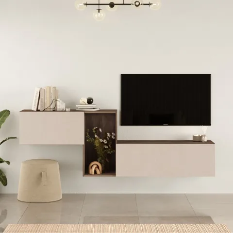 Lunessa Meuble TV 227cm avec portes Cura-Vison LUN2-CV