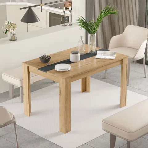 Aven Table de salle à manger 120x80 Sepet-Anthracite AVE21-SA