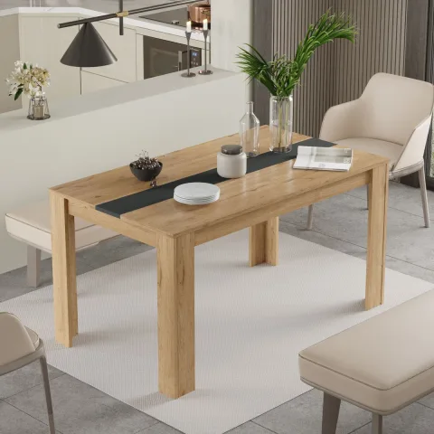 Aven Table de salle à manger 140x80 Sepet-Blanc AVE22-SA