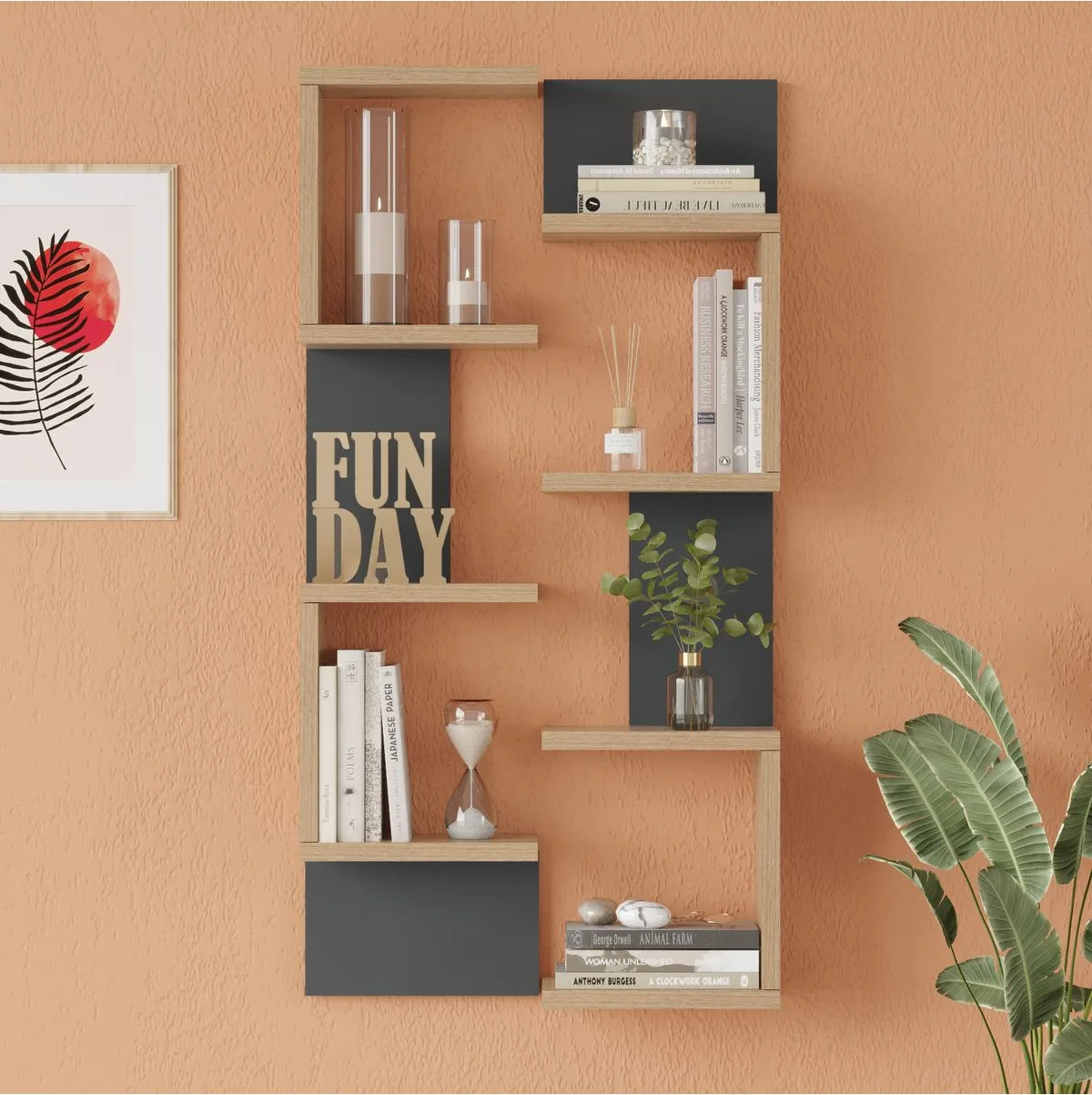 Wall 22 Étagère murale Sepet-Anthracite WAL22-SA