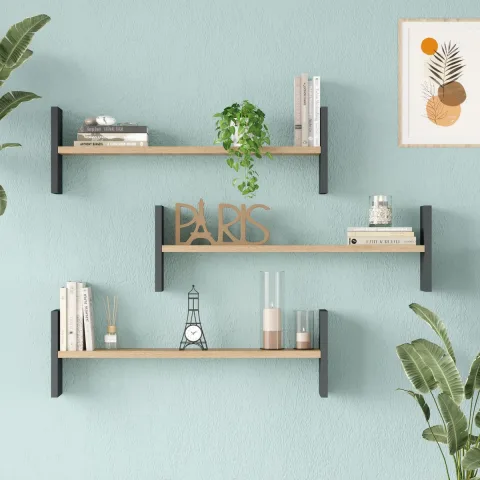 Wall 23 Étagère murale Sepet-Anthracite WAL23-SA