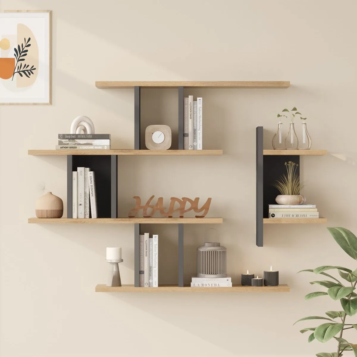 Wall 25 Étagère murale Sepet-Anthracite WAL25-SA