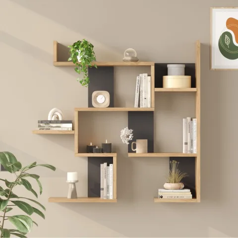 Wall 26 Étagère murale Sepet-Anthracite WAL26-SA