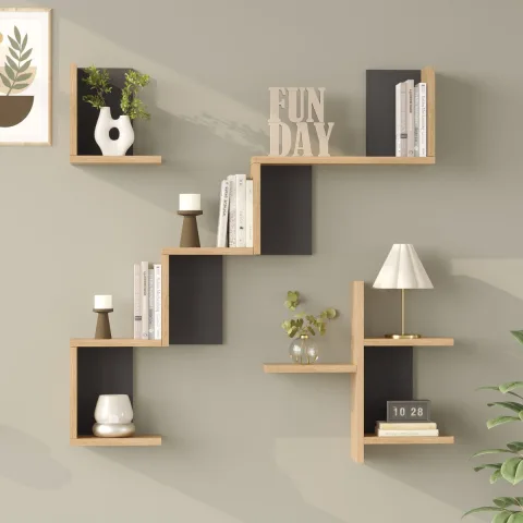 Wall 27 Étagère murale Sepet-Anthracite WAL27-SA