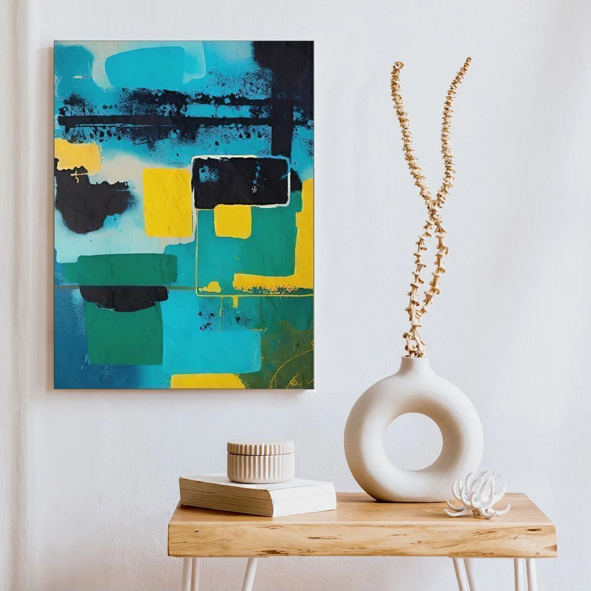 Sandrea Tableau impression UV Turquoise 60cm*45cm SAN6-W