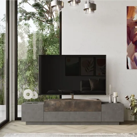 Dover Meuble TV 160cm Béton bronze DOV1-GP