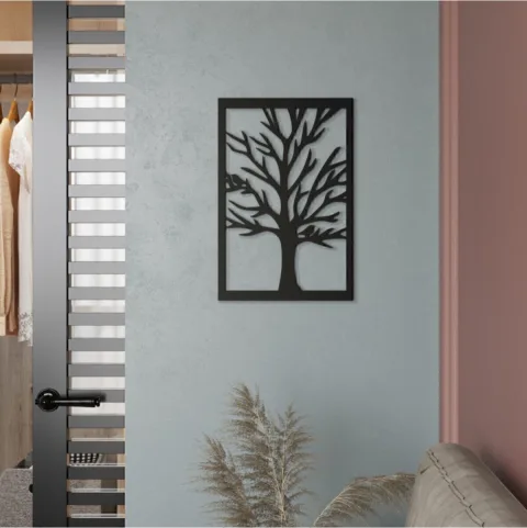 Tilly Tableau mural en métal découpé au laser CNC Arbre 30*45 TIL7-b