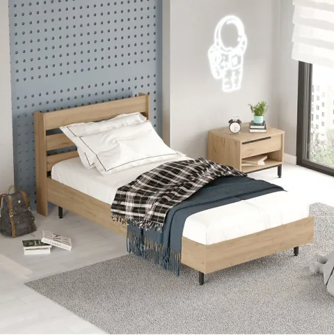 Bohem Lit simple Pieds métal 160*200 cm Sepet BOH13-S