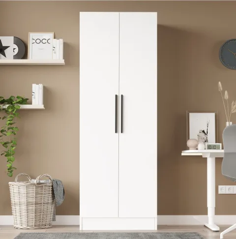 Krish Armoire 2 portes Blanc KRI1-W