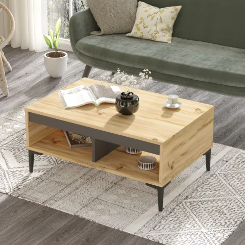 Oliver Table basse Feutre-Anthracite OLI2-KA