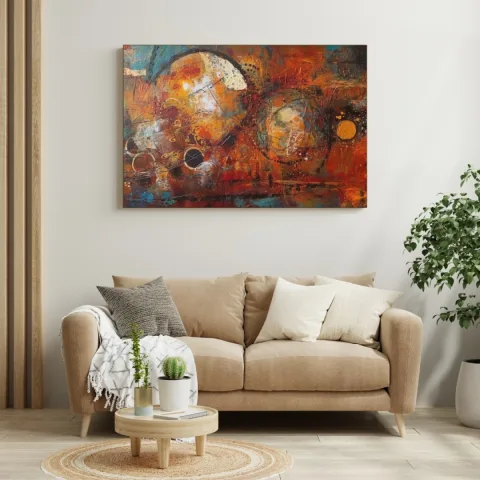 Sandrea Tableau impression UV Rouge 60cm*90cm SAN11-W