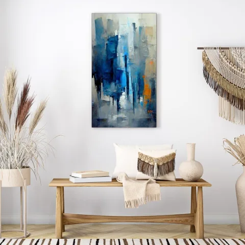 Sandrea Tableau impression UV Bleu 50cm*90cm SAN14-W