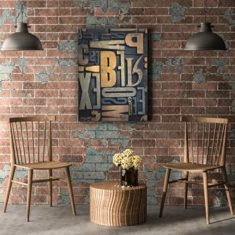 Sandrea Tableau impression UV Lettre 60cm*45cm SAN1-W