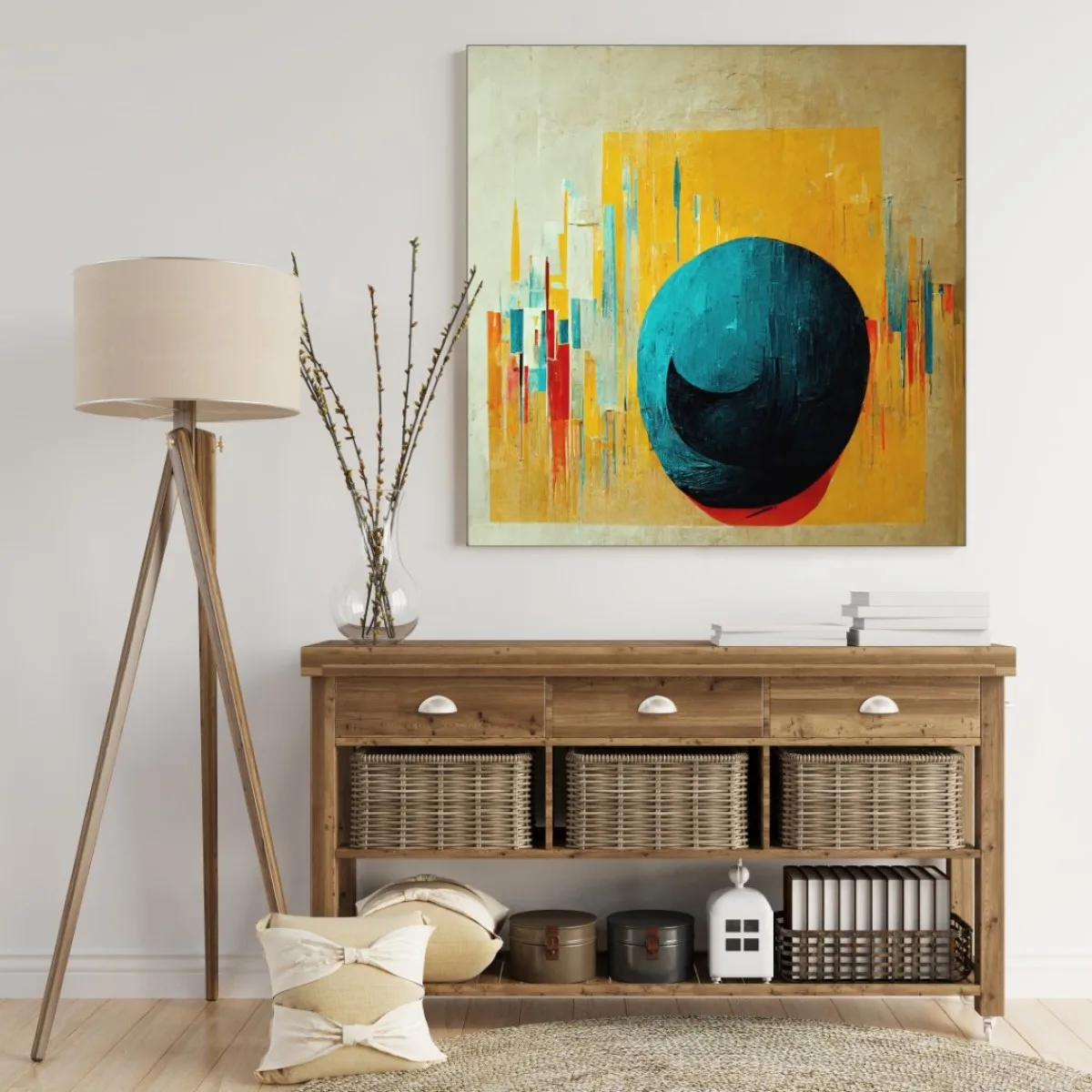 Sandrea Tableau impression UV Sphère 90cm*90cm SAN26-W