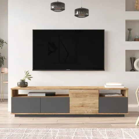 Meuble TV Aven Pin-Anthracite AVE5-AA
