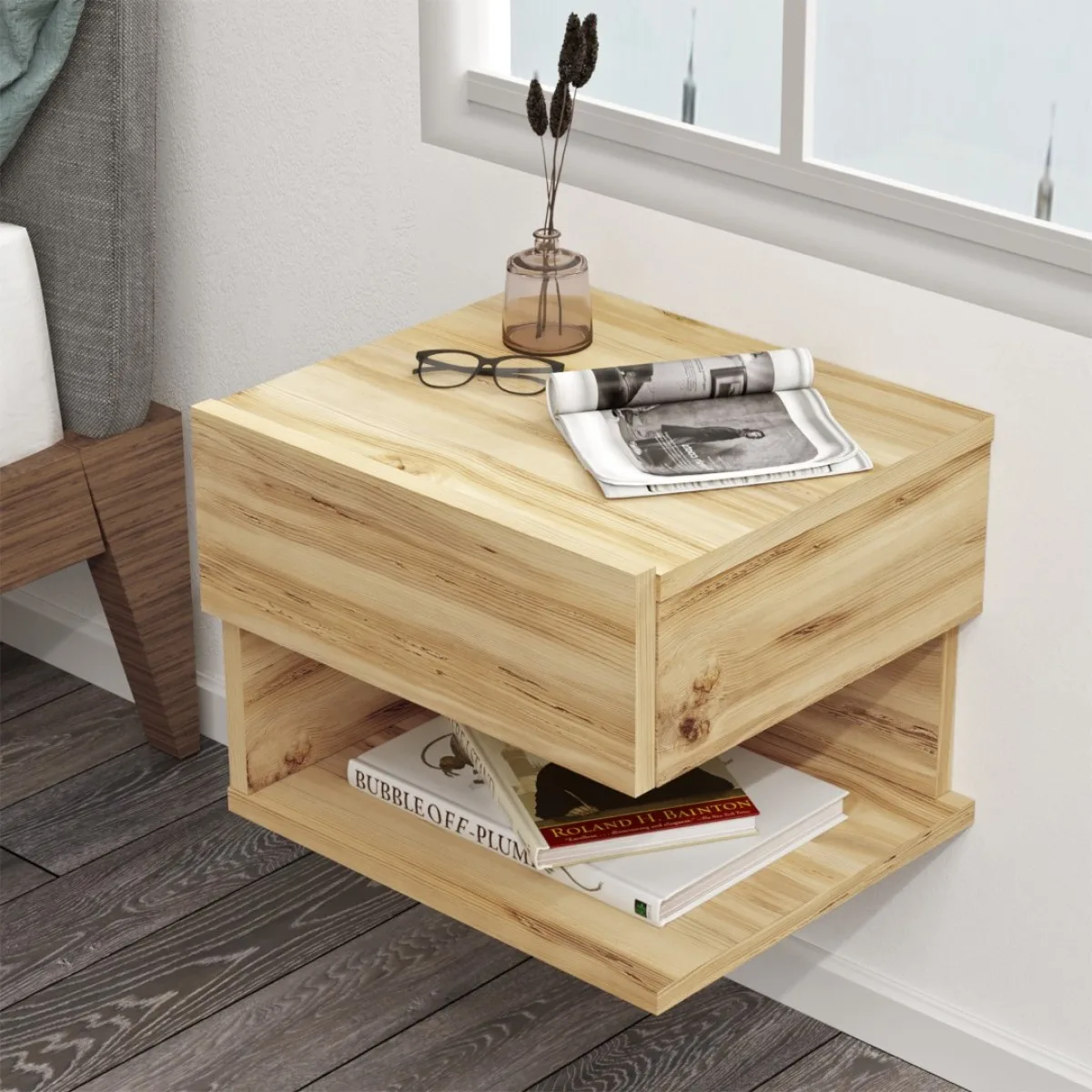 Arya Table de chevet Murale Feutre ARY27-KE