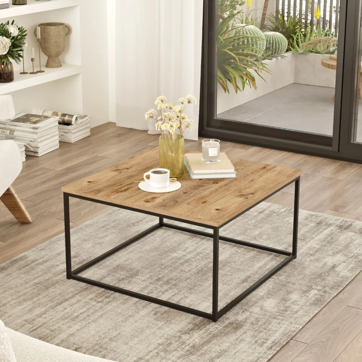 Atlantis Table basse Métal Carrée ATL13-A